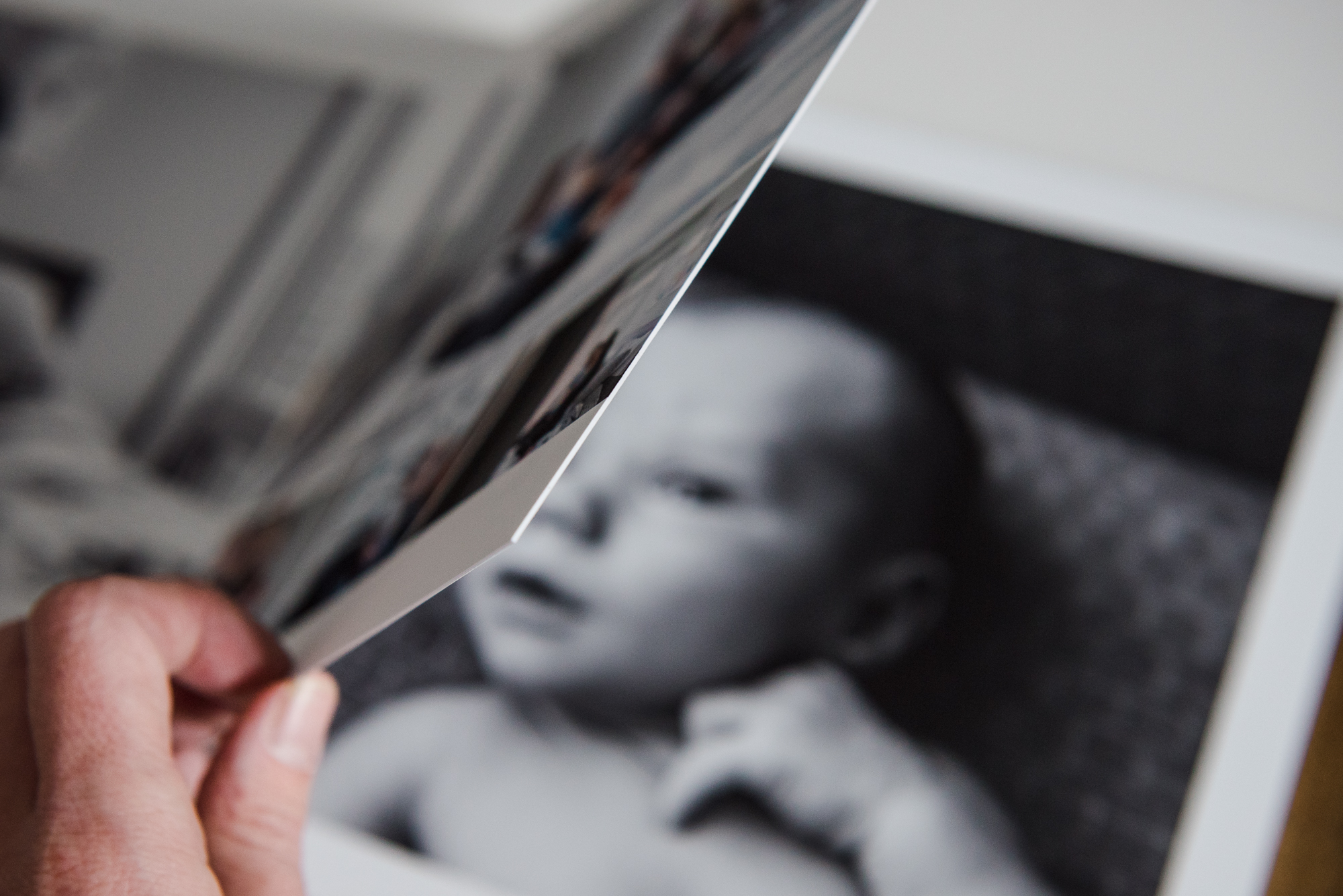 Thick core page photo album for newborn photos edmonton
