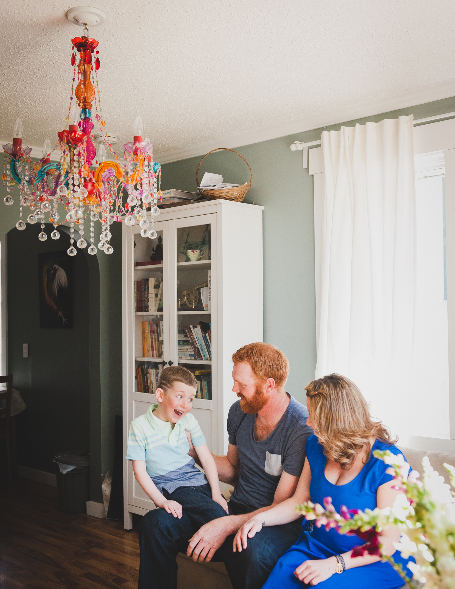 Family portraits in a tiny house. Edmonton