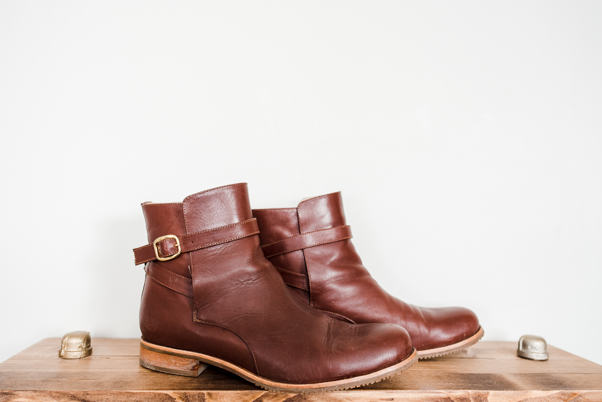 The moto boot by Poppy Barley in Chestnut. Photographer's favourite things