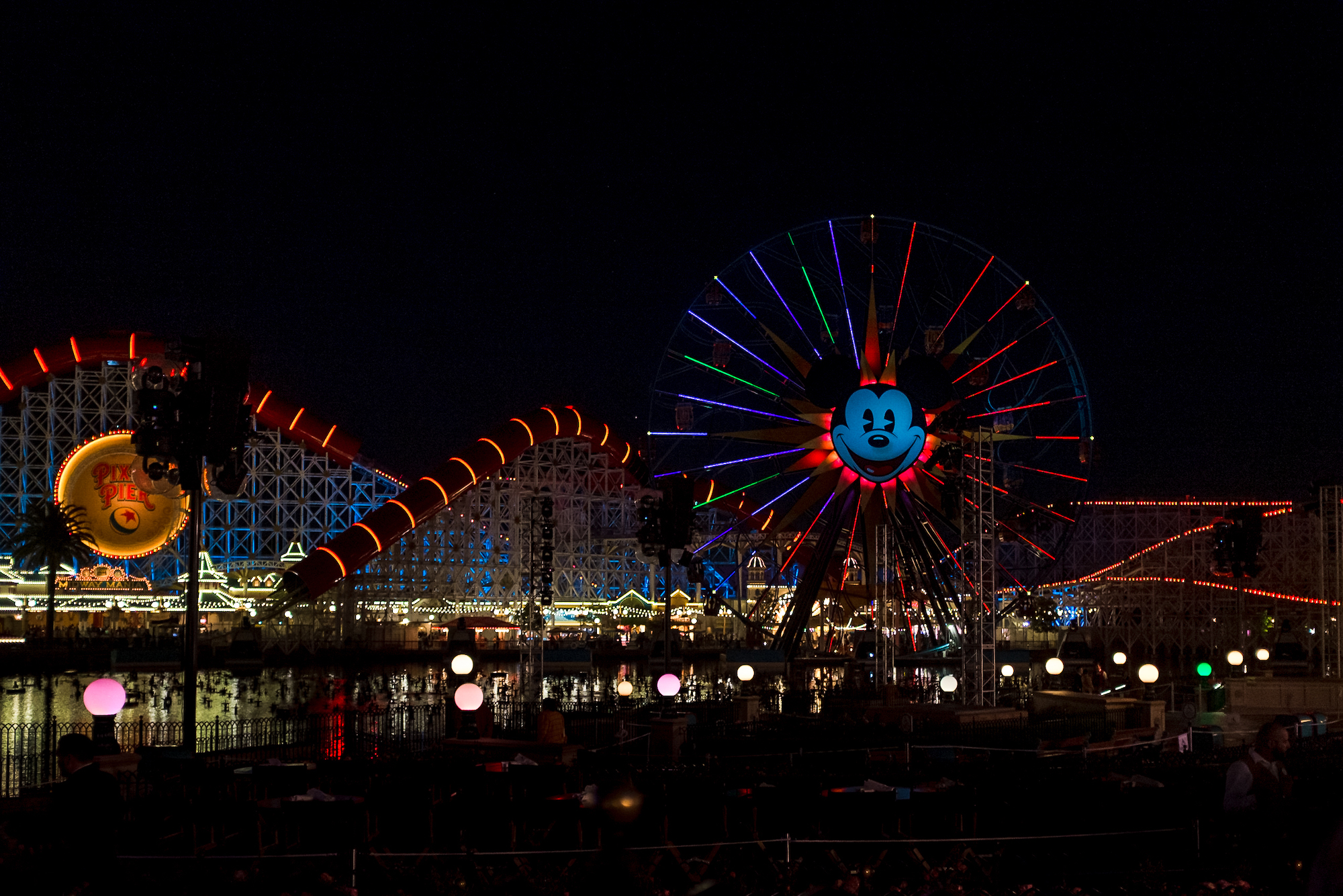 Disneyland California Adventure at night
